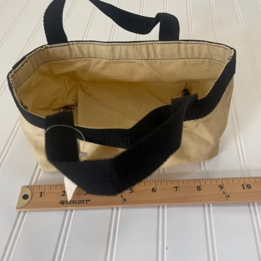 NWT Vintage LL Bean Four Box Shot Shell Bag Canvas Mini Tote RARE‎